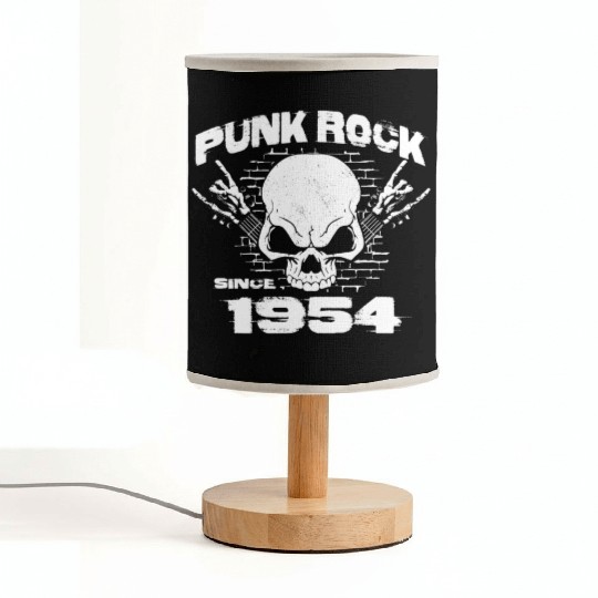 Punk Rock Since 1954 - Skull Rock Hands 70th Fabric Lamps