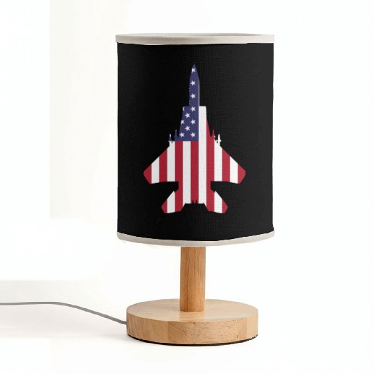Patriotic American F-15 Fabric Lamps