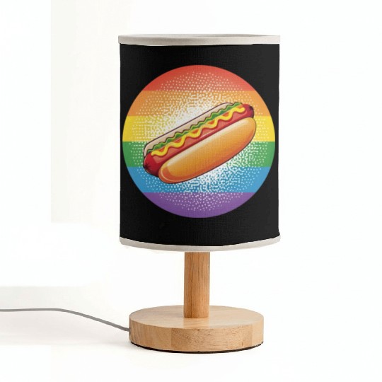 LGBTQ Hot Dog Fabric Lamps