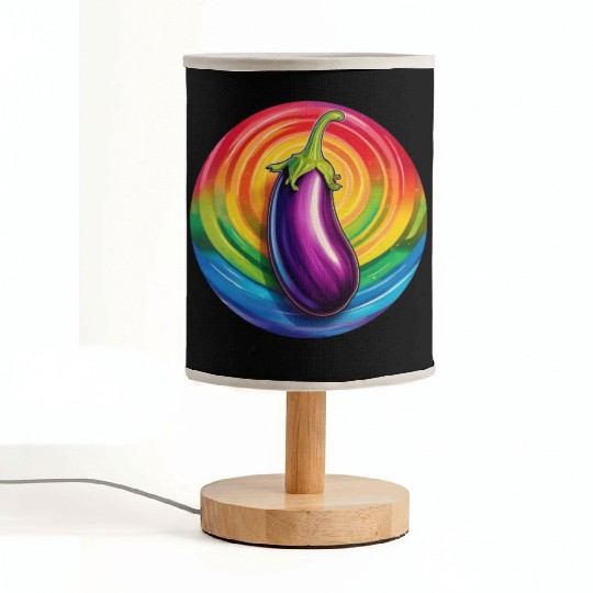 LGBTQ Eggplant Fabric Lamps
