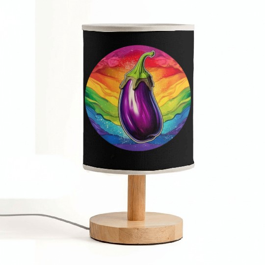 LGBTQ Eggplant Fabric Lamps