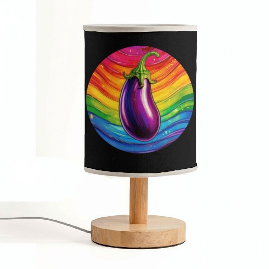 LGBTQ Eggplant Fabric Lamps