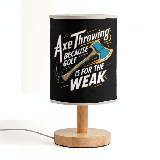 Axe Throwing Enthusiasts Championship Precision Fabric Lamps
