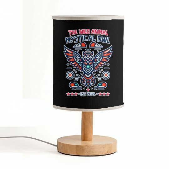 supernatural mystical owl Fabric Lamps