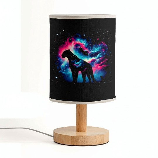 Cool Leopard Galaxy Space Art Fabric Lamps