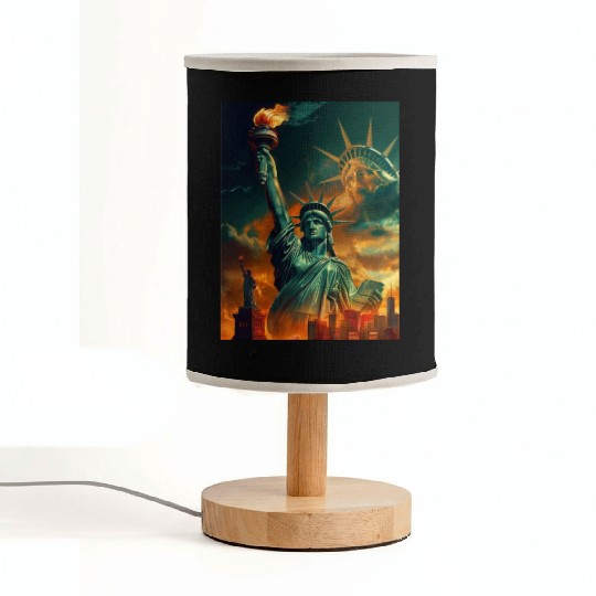 Statue of Liberty in New York USA Fabric Lamps