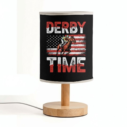 Derby Time Louisville Kentucky Horse Racing Fabric Lamps