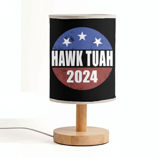 Hawk Tuah 2024 Election Button Hawk Tuahhawk tuah Fabric Lamps