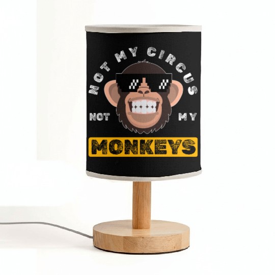 Not my Circus, not my Monkeys! Funny Animal Monkey Fabric Lamps