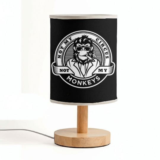 Not my Circus, not my Monkeys! Funny Animal Monkey Fabric Lamps