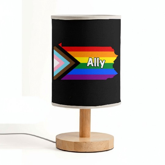 Pennsylvania Pride Ally Progress Flag Fabric Lamps