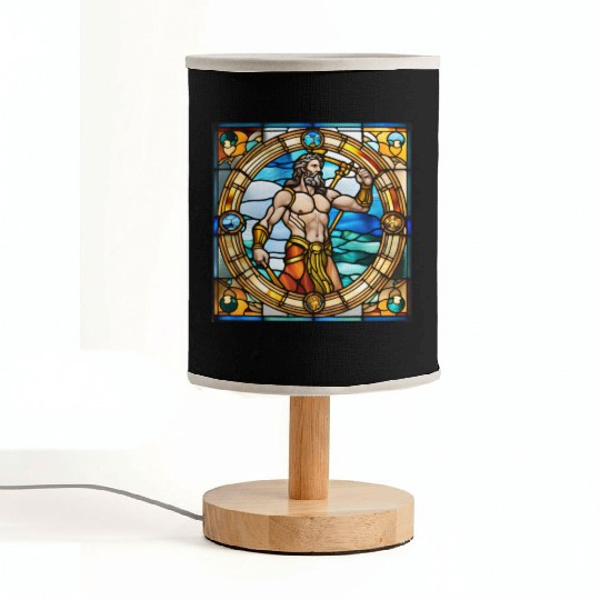 "Poseidon" church window design Fabric Lamps