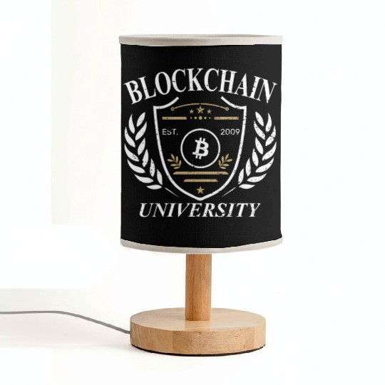 University of Blockchain Bitcoin retro vintage Fabric Lamps
