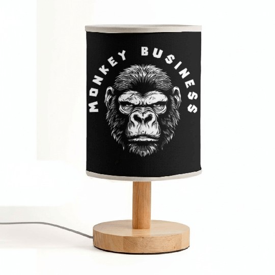 Monkey Business Gorilla Fabric Lamps