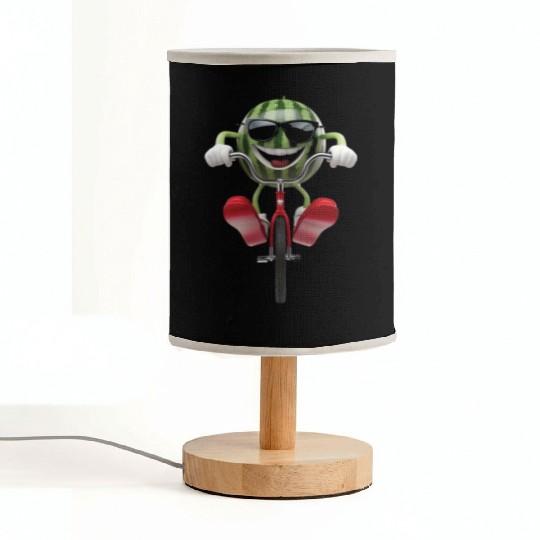 Watermelon Cycling On Bike Realistic Fabric Lamps