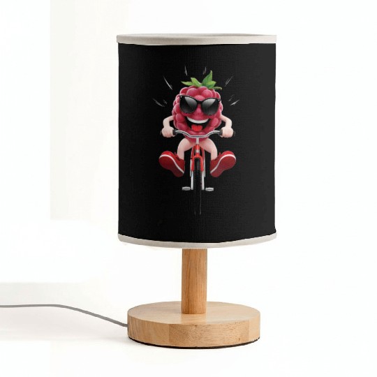 Raspberry Cycling On Bike Realistic Fabric Lamps