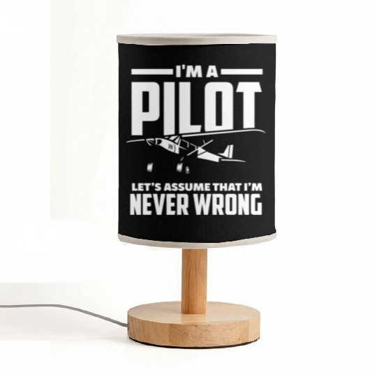 Pilot Right Have Flying Pilots Fabric Lamps