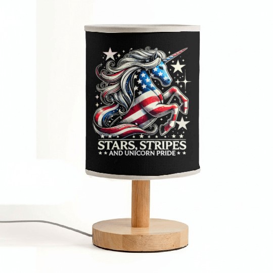 Star-Spangled Unicorn with American Pride and Fabric Lamps