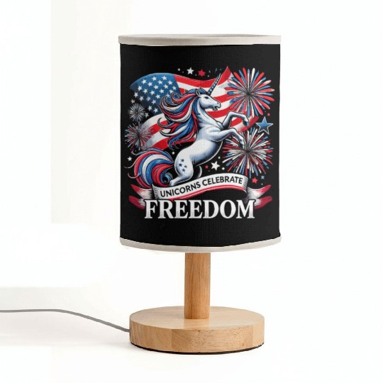 Star-Spangled Unicorn with American Pride and Fabric Lamps