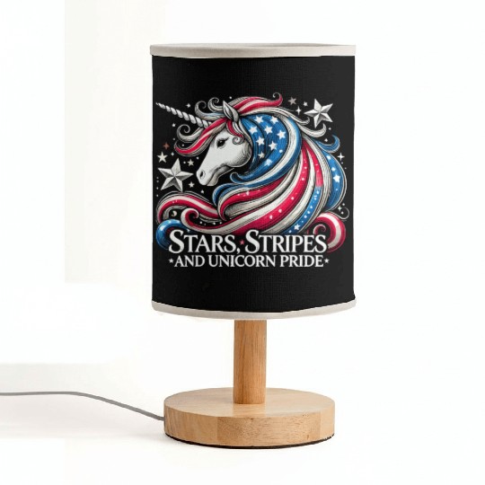 Star-Spangled Unicorn with American Pride and Fabric Lamps