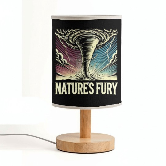 Tornado Chasing Adventures: Embrace Nature's Fury Fabric Lamps