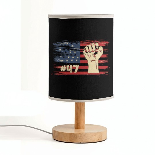 Trumpet shooting USA 47 Election Fight Fabric Lamps