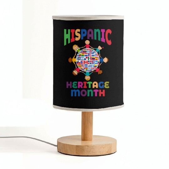 Hispanic Heritage Month Kids Countries Flags World Fabric Lamps