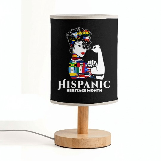 Hispanic Heritage Month Latino Countries Flag Fabric Lamps