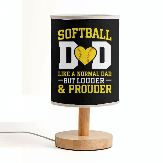 Prouder Softball Dad Funny Daddy Father's Day Fabric Lamps