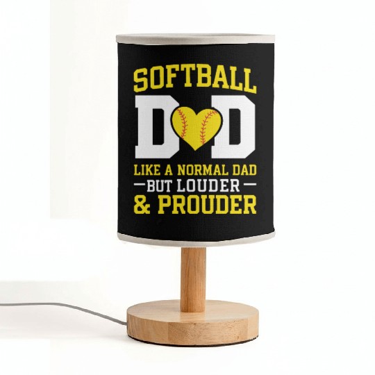 Prouder Softball Dad Funny Daddy Father's Day Fabric Lamps