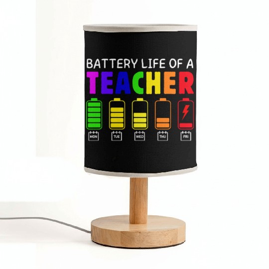 Battery life of a Teacher Back to School Fabric Lamps