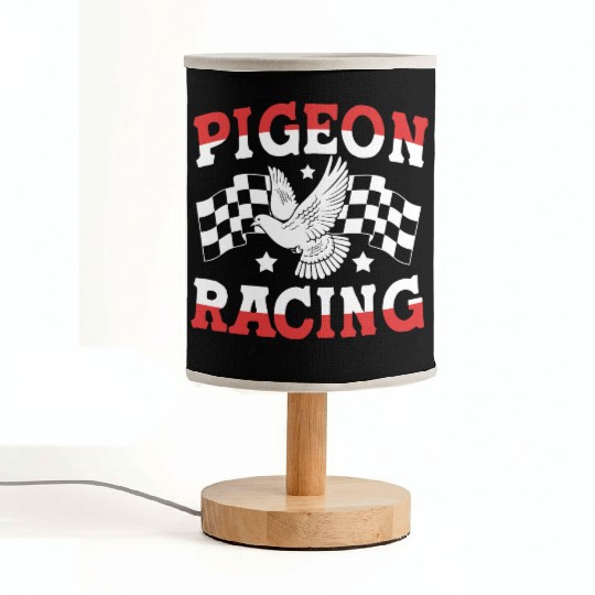 Funny Bird Lover Race Track Pigeon Racing Fabric Lamps