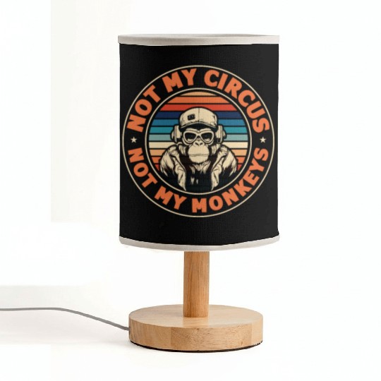 Not my Circus, not my Monkeys! Funny Animal Monkey Fabric Lamps