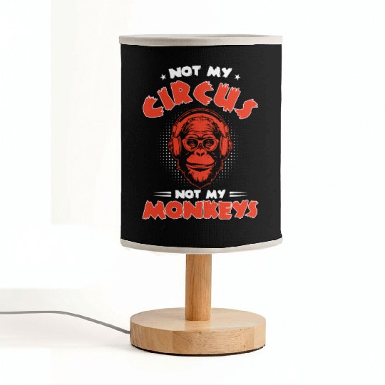Not my Circus, not my Monkeys! Funny Animal Monkey Fabric Lamps