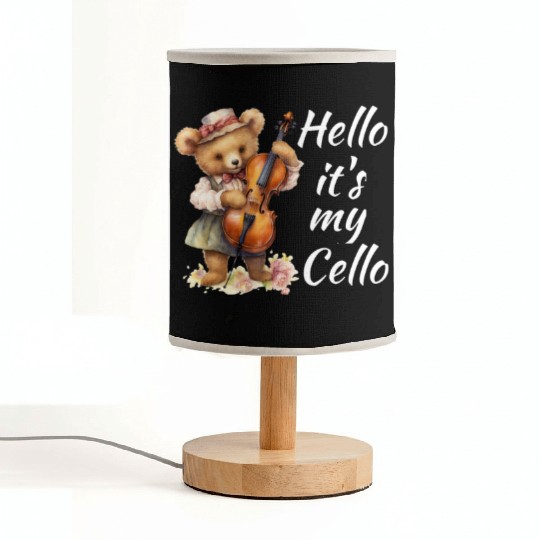 Hello it's my Cello Orchestra Musicians Fabric Lamps