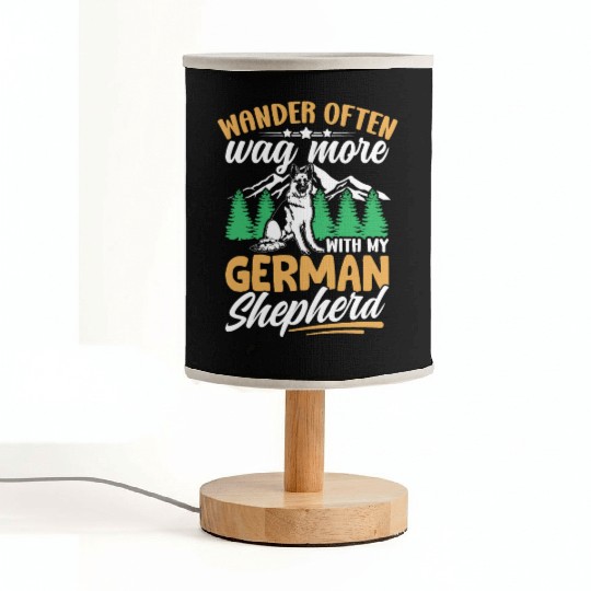 Wander often wag more with my German Shepherd Fabric Lamps