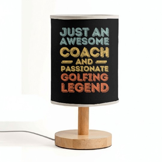 Coach Golfing legend retro Fabric Lamps
