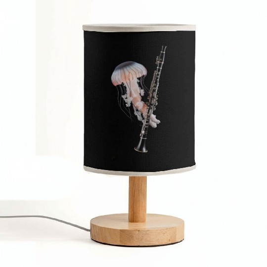 Jellyfish Playing Clarinet Realistic Fabric Lamps