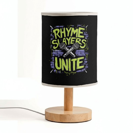 Epic Lyrical Battle of the Titans: Hip Hop Rap Fabric Lamps