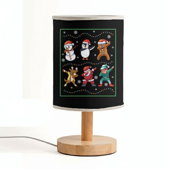 Dabbing Santa Elf Friends Christmas Boys Girls Men Fabric Lamps