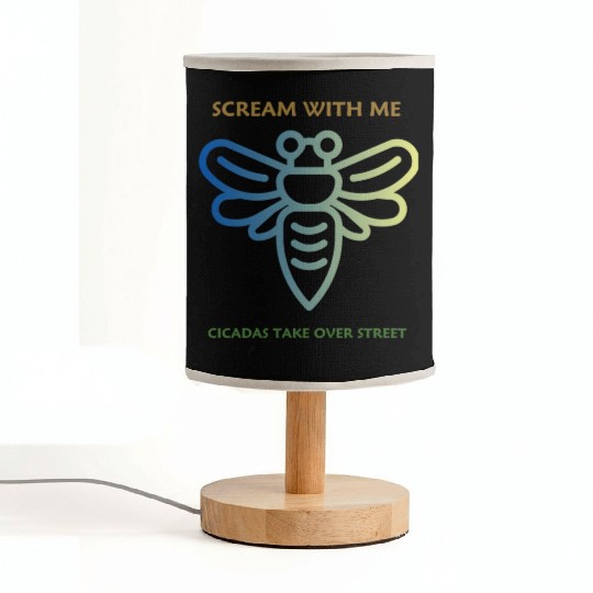 Wildlife Animal Lover Gift Fascinating Cicada-Art Fabric Lamps