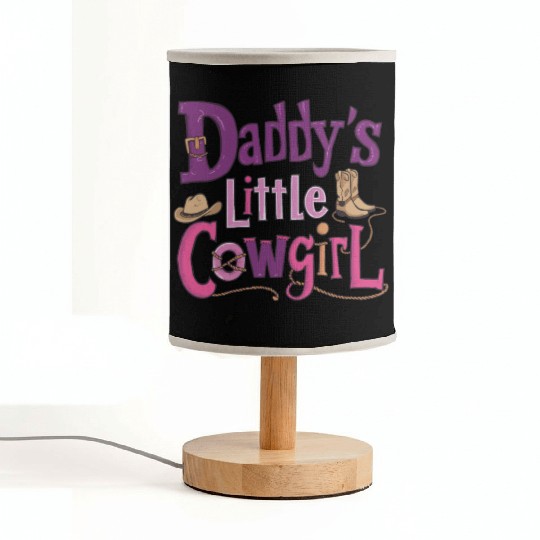 Daddy's Little Cowgirl Fabric Lamps
