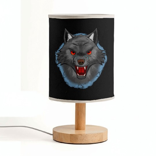 Angry Wolf Fabric Lamps