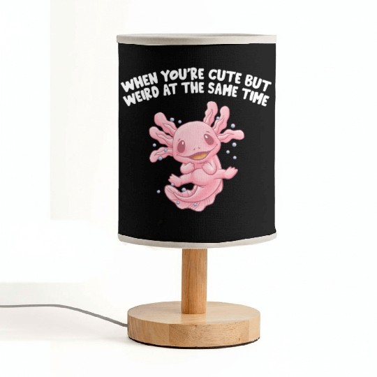 When Cute but Weird at the Same Time Axolotl Anima Fabric Lamps