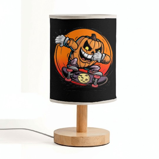 Halloween jack o lantern dabbing Fabric Lamps