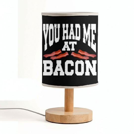 You Had Me At Bacon Fabric Lamps