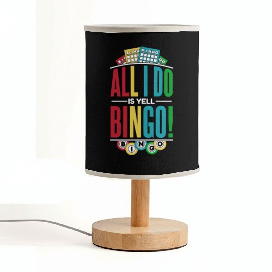 All I Do Is Yell Bingo Professional Caller Fabric Lamps