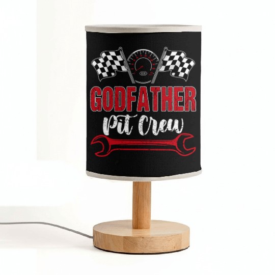 Godfather Pit Crew Birthday Racing Car Fabric Lamps