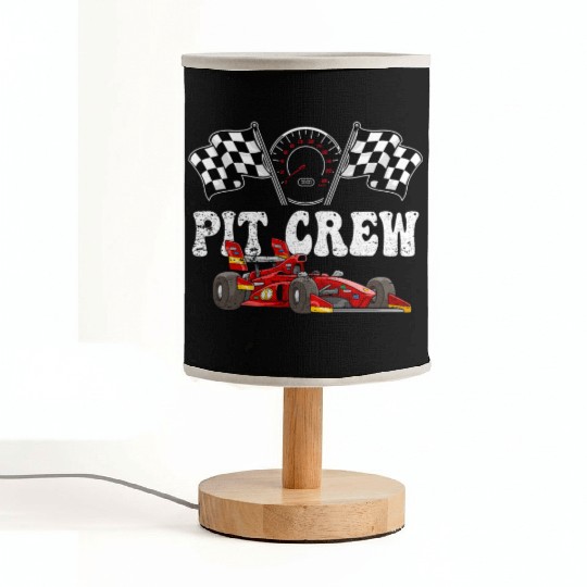 Pit Crew Racing Car Lover Fabric Lamps