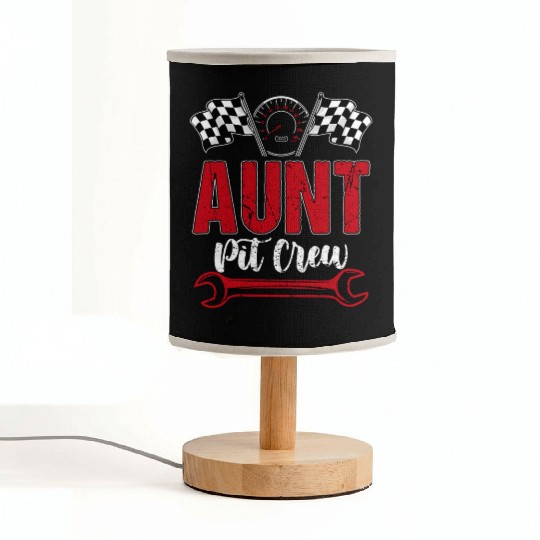 Race Car Birthday Racing Family Aunt Pit Crew Fabric Lamps